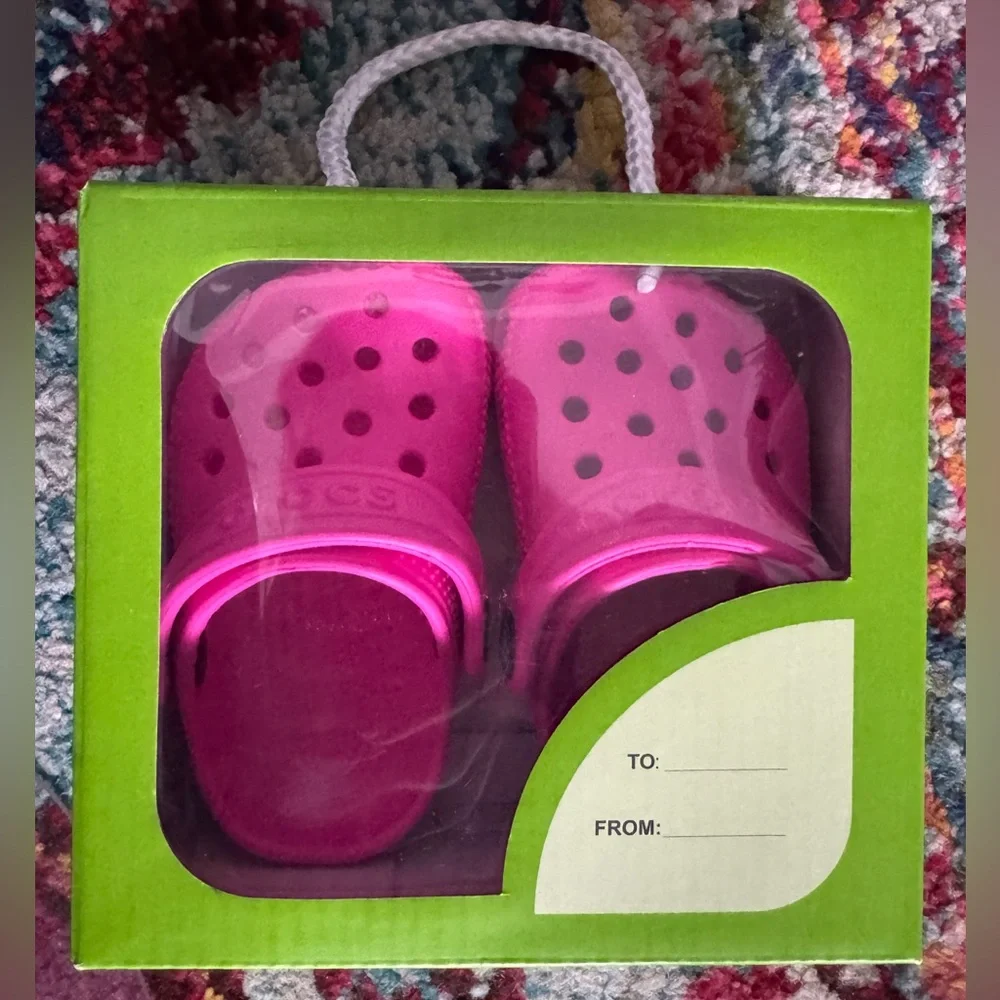 Crocs Infant Littles Clogs, Pink Crush, size C2/C3–New in Box